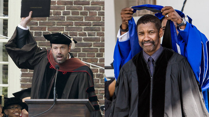 Hollywood celebrities with honorary degrees